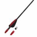 !!TIP!! TropoSPHERE Fibreglass Arrow with Standard Fletching - 28 inches