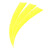 BEARPAW Solid - Natural feather - 3 inch Shield | Colour: fluor Yellow