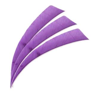 BEARPAW Solid - Plume naturelle - 4 pouces Shield | Couleur: Violet