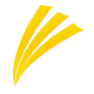 BEARPAW Solid - Pluma natural - 5 pulgadas Escudo | Color: Amarillo