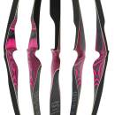 JACKALOPE - Diamond - 60 inches - One Piece Recurve Bow - 35 lbs | Right Hand | Colour: Pink / Black