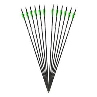 Flecha Completa | DRAKE Fire - Flecha Híbrida de Carbono - Pack de 12