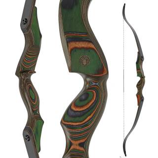 JACKALOPE - Tourmaline - Classic Tournament - 62-64 inches - 30-50 lbs - Take Down Recurve bow