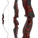 JACKALOPE - Red Beryl - Classic Tournament - 62-64 inch - 30-50 lbs - Take Down Recurve bow