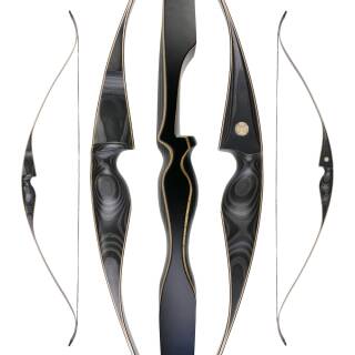 JACKALOPE - Obsidian - 62 Zoll - Speed - One Piece Recurvebogen - 20 lbs | Linkshand