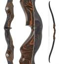 JACKALOPE - Tigerseye SINGLE PIECES - 62-64 inch - 30-45 lbs - Take Down Recurve Bow