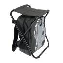 AURORA Outdoor Backpack - Sac &agrave; dos avec tabouret - noir